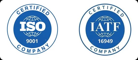 ISO 9001 and IATF 16949 certified