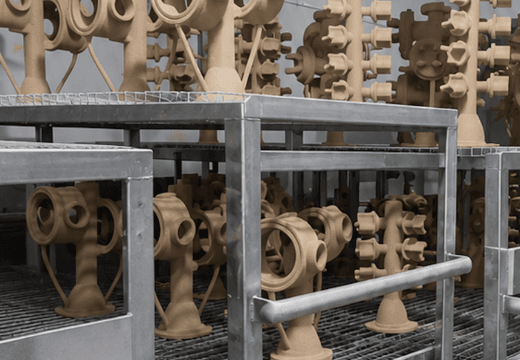Shell Building stage of the investment casting process