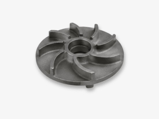 Pump diffuser casting with stationary vanes