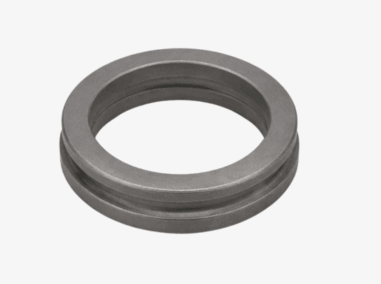 Valve seat investment casting showing ring-shaped surface